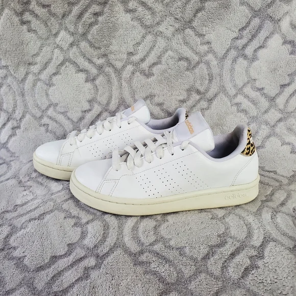 Women's Adidas White Advantage Sneakers - Picture 2 of 11
